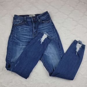 DOGMA High Rise Distressed Skinny Jeans‎
